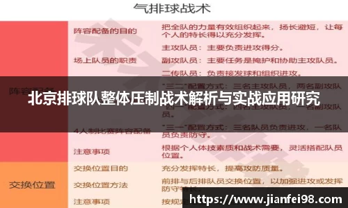 北京排球队整体压制战术解析与实战应用研究