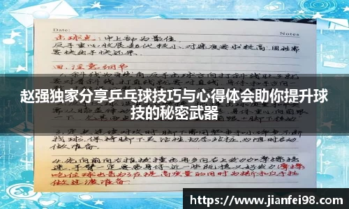 赵强独家分享乒乓球技巧与心得体会助你提升球技的秘密武器